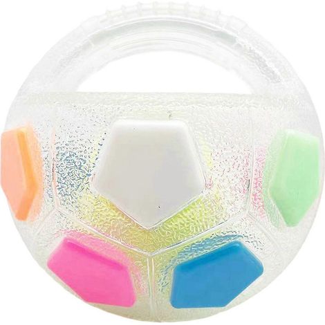 Animal chien jouets Soccer balle dents Grinding et dressage Interactive chat balle jouet avec poignée TPR (1/5)
