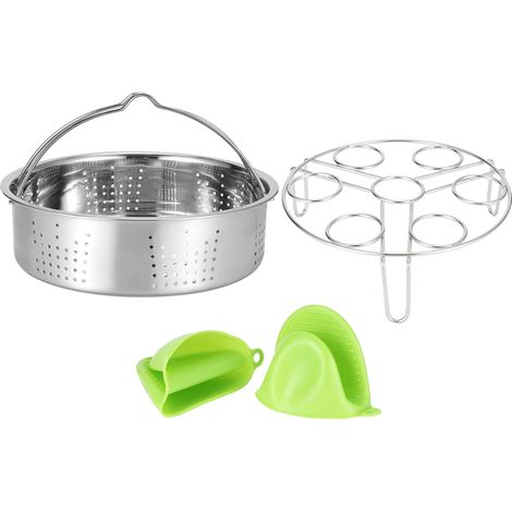Panier vapeur et support à œufs pour autocuiseur et friteuse électrique - Accessoire cuisine (1/5)