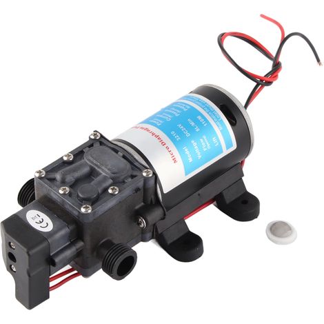24V 100W Hochdruckwasserpumpe mit Druckschalter – Starker Durchfluss