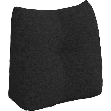 Back Pillow Black 45 x 24 x 50 cm Fabric vidaXL