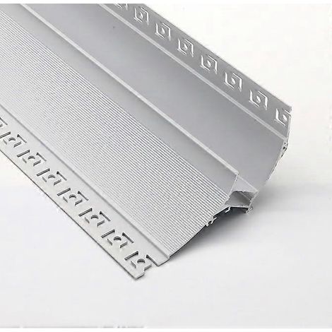 Plinthe lumineuse LED décorative, profilé d'angle de plafond en aluminium pour bande LED, diffuseur de lumière indirecte, 10 m