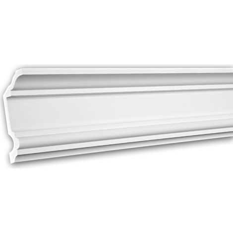 Corniche 150177 Profhome Moulure de plafond polyuréthane décorative style Néo-Classicisme blanc 2 m
