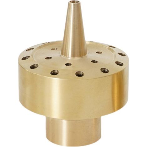 Tête de pulvérisation en laiton doré de 3/4 po pour fontaine à eau de jardin, étang, accessoire de brumisation (1/3)