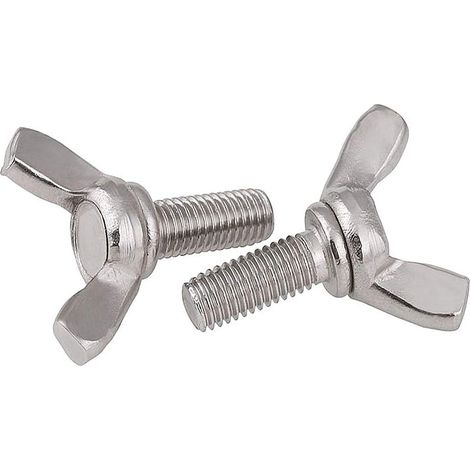 Metrische Flügelschrauben – 5er-Pack – Edelstahl 304 – Werkzeuglose manuelle Befestigung – Für Möbel und Geräte – M4 x 20 mm (1/5)