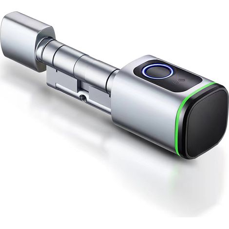 Tuya BT Serrure à empreinte digitale Cylindre de serrure de porte intelligent Noyau de serrure électronique Serrure de porte d'entrée sans clé Prise en charge d'empreintes digitales/APP/Carte IC/Déve (1/5)