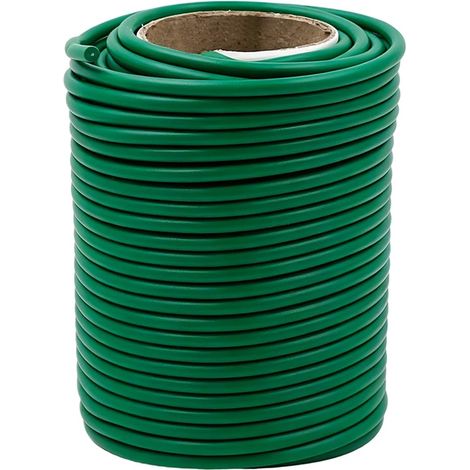 3,5mm Fil de Fer Jardin Vert 20m Flexible Fil de Serrage Attache Tomates Plantes Ficelle de Tuteurage Jardin, Fil de Fer pour Plantes Grimpantes, Vignes et Fleurs