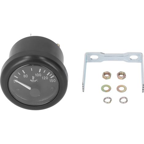 Jauge de température d'huile, thermomètre de liquide de refroidissement, 52mm, ABS, plage de 50 à 150 ℃, pour moteur de voiture 12V