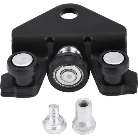 1 - Guide De Rouleau - Roulette Porte Coulissante - Remplacement Pièce 7700312012 - Pour Véhicule 2000-2010 - Noir Et Argent - 7.7x6.5cm