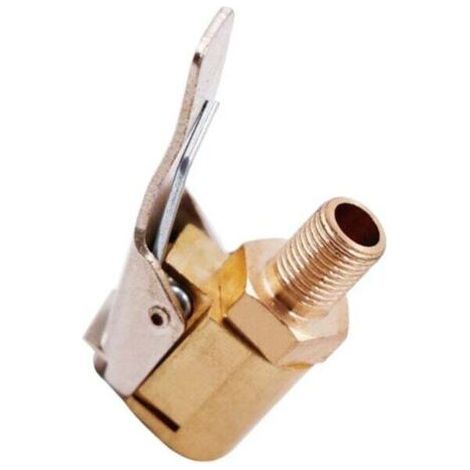 Embout de Gonflage Laiton,Clip de Pompe à Air,Adaptateur de Valve de Pneu de Voiture,Raccord de Valve de Gonflage,Pompe de Embout Laiton Gonflage Valve Clip,Pince Connecteur Adaptateur