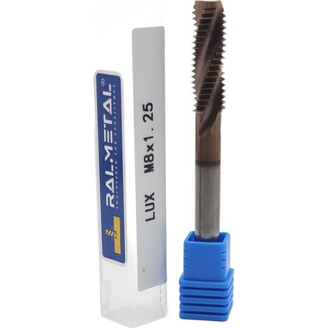 Macho de roscar deslizante M8 x 1,25 TiSiN 55 HRC (1/5)