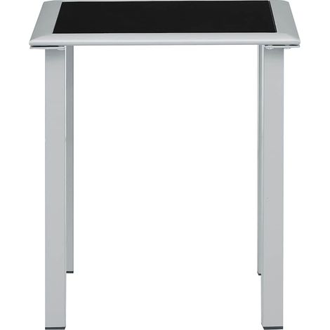 Maison Exclusive - Gartentisch Schwarz und Silbern 41x41x45 cm St (1/4)