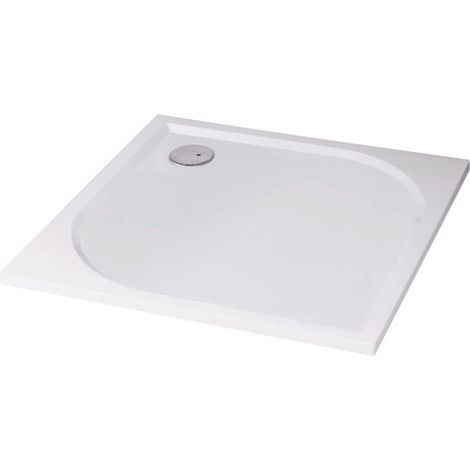ONDEE ZEN - Receveur de douche HESTIA - 80x100cm - Résine - Blanc - Extra-plat - Antidérapant