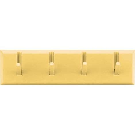 Crochet mural pour porte et salle de bain - Porte-clés et porte-chapeau décoratif (Jaune) (1/5)