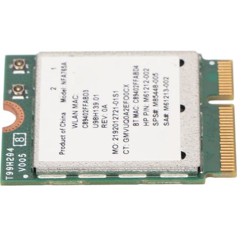 Highspeed-WiFi-6-Netzwerkkarte (2400 Mbit/s), M.2 Key E, WiFi 6, Bluetooth 5.2, 802.11ac AX, Netzwerkadapter, 2,4 GHz/5 GHz (1/5)
