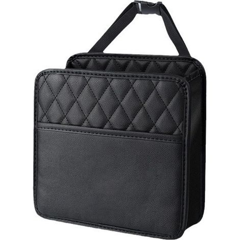 Auto-Rücksitz-Organizer – Hängender Auto-Rücksitz-Organizer – Geeignet für Kinder und Erwachsene – 25,5 x 25 x 9 cm – Schwarz (1/5)