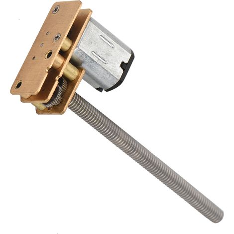 Moteur à engrenages N20 à filetage inversé 1024GA20 DC 6V/12V, arbre M4 x 55 mm (12V 200 tr/min) (1/5)