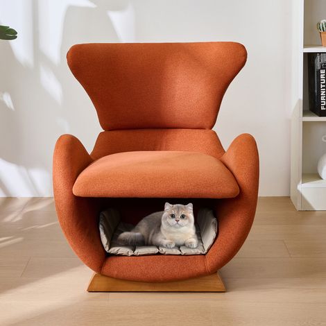 Fauteuil lounge requin-baleine – Adapté animaux – Refuge chats/chiens – Anti-griffures – Canapé TV – Salon (1/5)