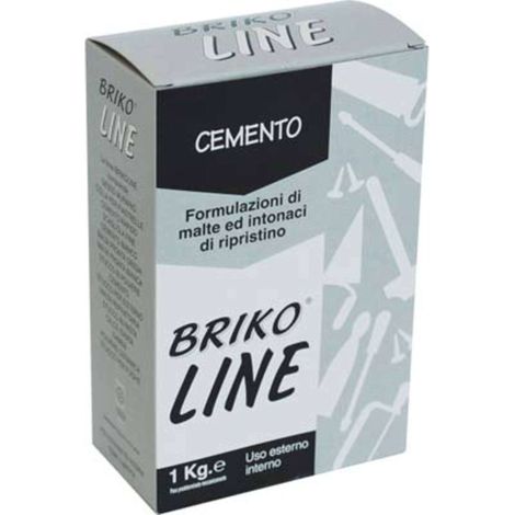 CEMENTO GRIGIO BRIKO LINE - KG 1 - 12 pezzi