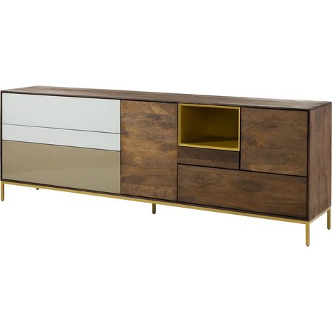 Buffet 240x45x85 Bois de manguier marron huilé CHICAGO  106