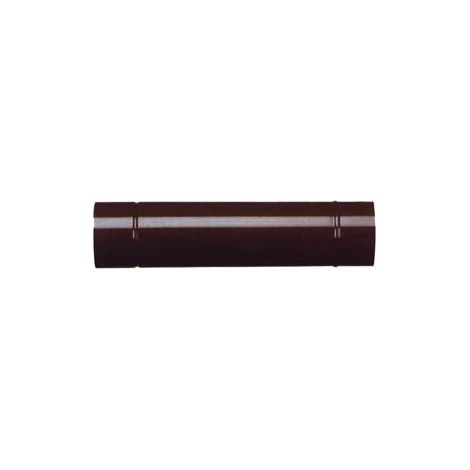 Tubo Porcellanato Per Stufe A Legna Marrone Lucido - ø cm.13x25