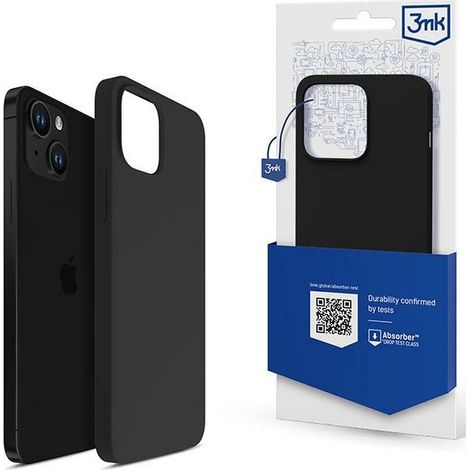 Custodia per iPhone 14 Plus 3MK in silicone nero (1/5)