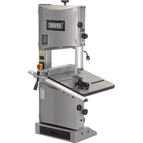 Draper 350mm (14-inch) 1100W Bandsaw with 45-Degree Tilt, Throat Capacity, and Stand or Bench Mounting