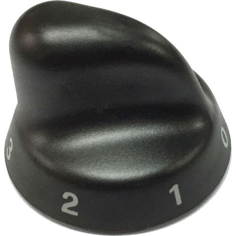NARDI MANOPOLA NERA CUCINA A GAS INNESTO DIAM 6 MM PIASTRA ELETTRICA M 3644/3 (1/2)
