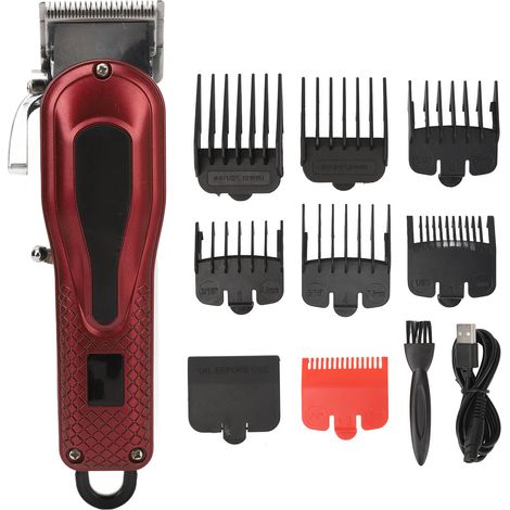 Tondeuse à Cheveux Professionnelle avec Affichage LED, Faible Bruit et Autonomie Prolongée pour Coiffeurs et Usage Domestique (1/5)
