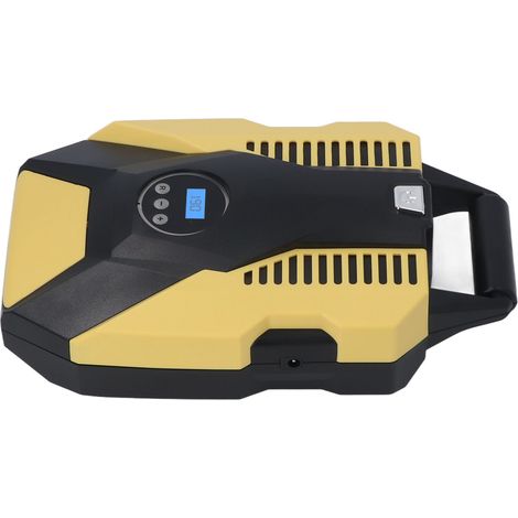 Gonfleur de pneus numérique portable électrique automatique pour la maison et la voiture, avec écran LCD et éclairage, 12 V (1/5)