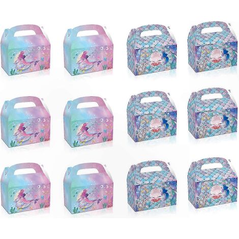 12 Geschenktüten aus Papier, ideal als Mitgebseltüten für Geburtstage oder Partys, 12 Überraschungsboxen, perfekt für Süßigkeiten und kleine Geschenke (1/5)