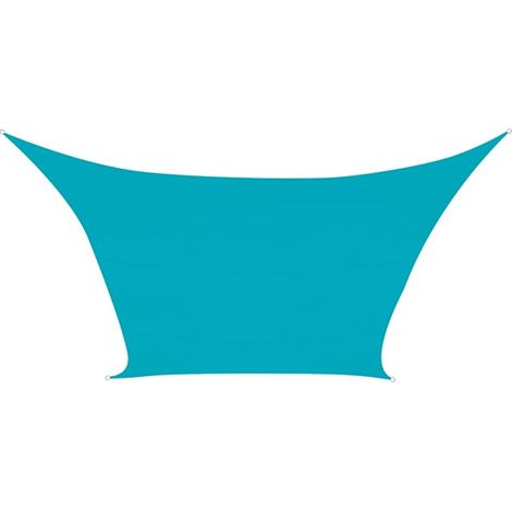 Velleman Telo ombreggiante quadrato blu azzurro 3,6x3,6 m (1/5)