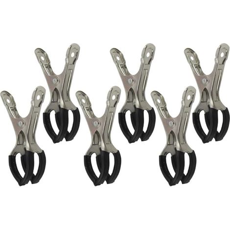 Attaches pour Piscine,6 Pièces Outils en Acier Inoxydable  Accessoires Piscine Et Spa pour Abri Hivernage Jardin Extérieur (1/5)