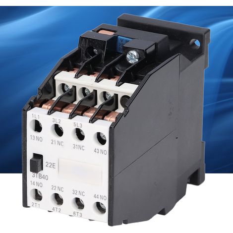 Contacteur CA 3TB40, 220 V CA 50 Hz 9 A, 2 NF + 2 NO, montage sur rail DIN (1/5)