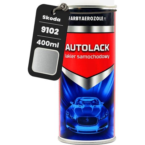 Vernice spray per auto Skoda 9102 Diamond Silver, 400 ml (1/5)