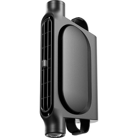 1 Set. Farbe: Schwarz. Material: ABS. CF06 batteriebetriebener, tragbarer Autositzventilator mit Netzkabel. (1/5)