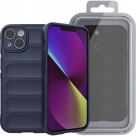 Coque Magic Shield pour iPhone 14 Plus, coque de protection flexible, bleu foncé (1/5)