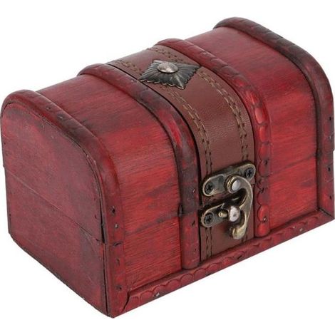 AIZHIYUAN Boîte à bijoux en bois rangement de bijoux avec bibelot vintage (1/3)