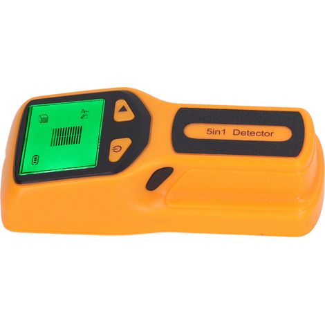 5-in-1 Tragbarer Wanddetektor, Balkensucher mit HD-LCD-Bildschirm, erkennt Metall, Holz und elektrische Leitungen, Orange (1/5)