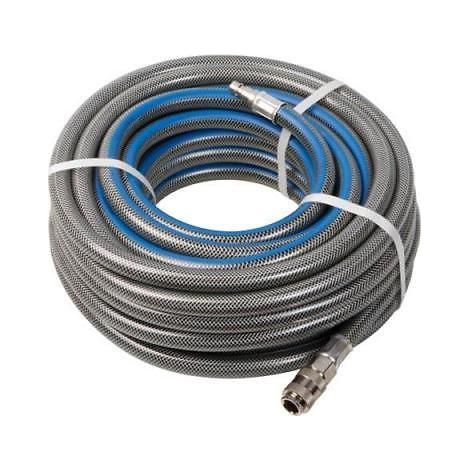 Tubo in gomma aria pneumatico compressore raccordato 15m 17x10 mm attacco rapido