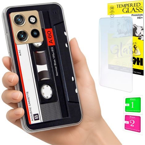 Custodia per Motorola Edge 50 Neo Photo Cover Case Back Case + Vetro 9H (1/5)