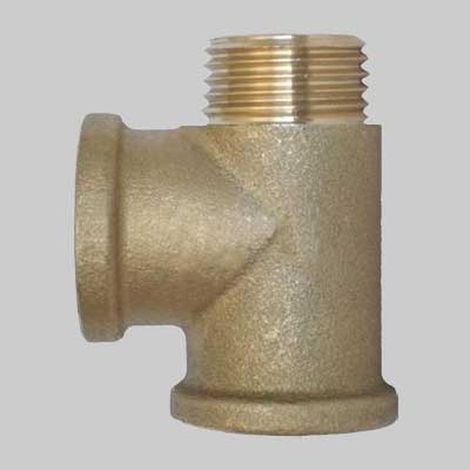 RACCORDO A TEE F-F-M OTTONE GIALLO - 3/4