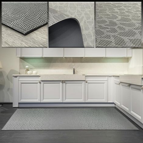 Tapis 60 x 600 cm - Tapis en Vinyle tressé - Tapis extérieur - Tapis de Cuisine - Tapis Vinyle Cuisine - Tapis Salon - Tapis d'entrée (1/5)