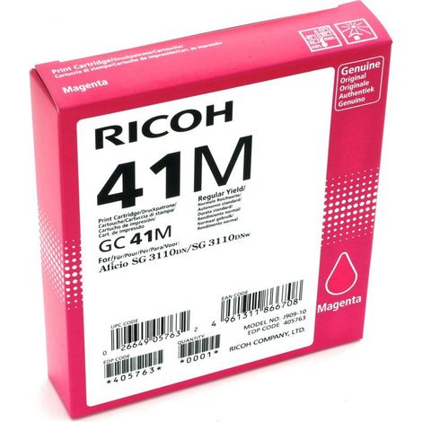 Ricoh 405763 cartuccia d'inchiostro 1 pz Originale Resa standard Magenta (1/3)