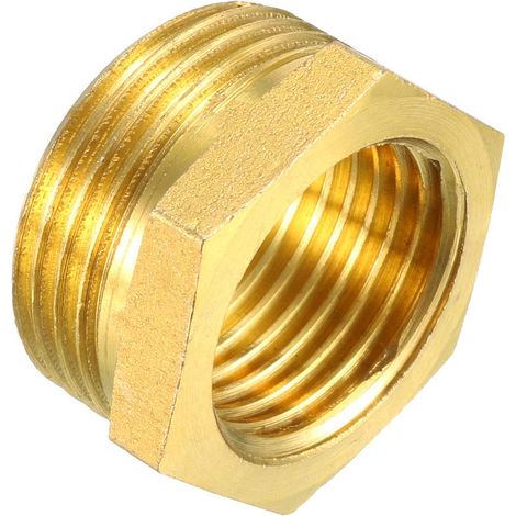 Raccord tuyau fileté laiton 3/4PT mâle x 1/2PT femelle (1/4)
