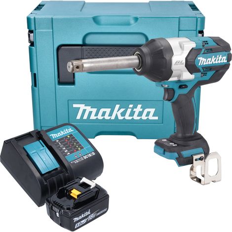 Atornillador de impacto a batería Makita DTW 1005 ST1J 18 V 1360 Nm 3/4" sin escobillas + 1 batería de 5,0 Ah + cargador + Makpac