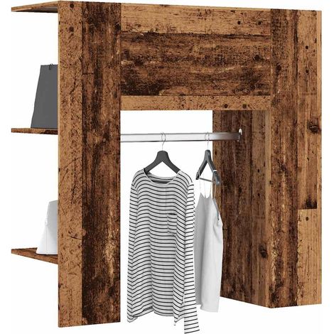 Flurschrank Altholz-Optik 97,5x37x99 cm Holzwerkstoff