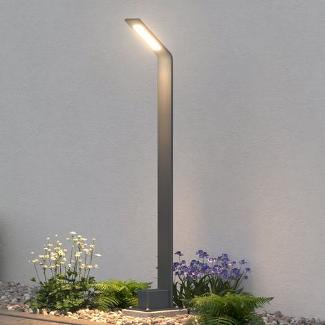 doporro Lampe LED sur Pied Extérieure 6W avec LED Lampe Jardin Étanche IP65 3000K Lumière Chaude Light Extérieure Gris Design Pfadfinder 80cm