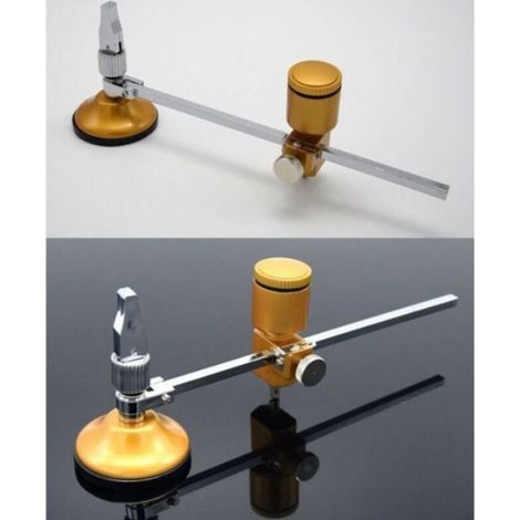 Coupe-Verre Circulaire - Ventouse Intégrée - Échelle Réglable 7 À 22 Cm - Pour Carreaux De Céramique Et Verre - 1 Pièce (1/3)