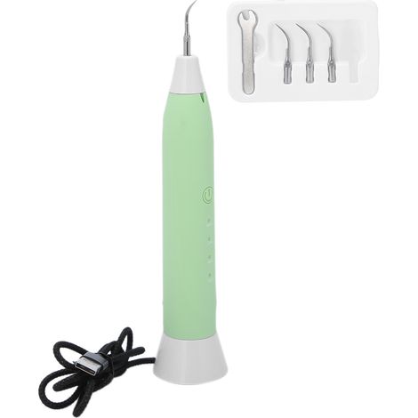 Détartreur dentaire ultrasonique électrique pour le nettoyage des dents, élimination des taches, de la plaque dentaire et du tartre (1/5)