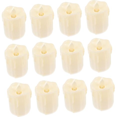 12pièces Bougies Led Électriques Simulées De Lampes (1/5)